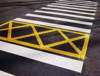 中卫中卫园区交通标线施工